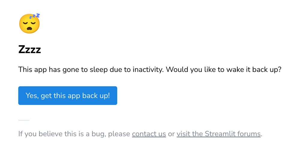 nagarjun_nm's tweet card. TLDR; Streamlit apps sleep after a period of inactivity if hosted on Streamlit Community...