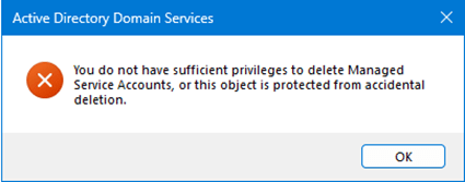 JsQForKnowledge's tweet card. Within any AD domain many organizational units (OUs) and containers exist that have child objects. Previously in AD, OUs were not protected from (accidental) deletion. It was therefore a common fac…