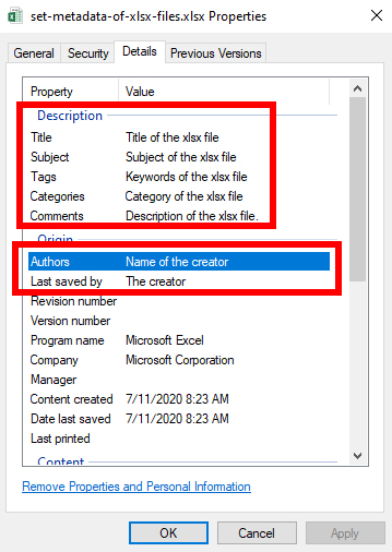 SprdSheetCoding's tweet card. Create a new xlsx file and set it’s metadata properties. Author / Creator Last Modified / Saved By Title Subjects Tags / Keywords Category Description Requirements: Composer PHP 7.2 or newer Step 1....