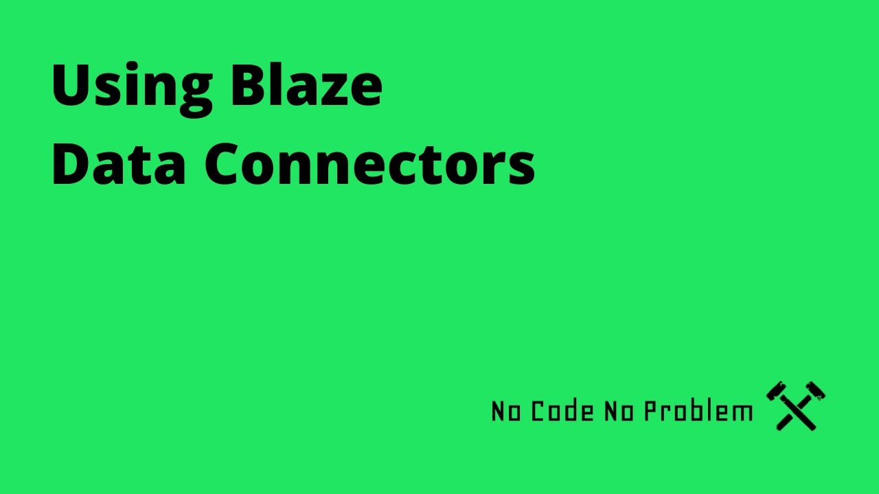 NoCodeNoProblem's tweet card. Using Blaze Data Connectors