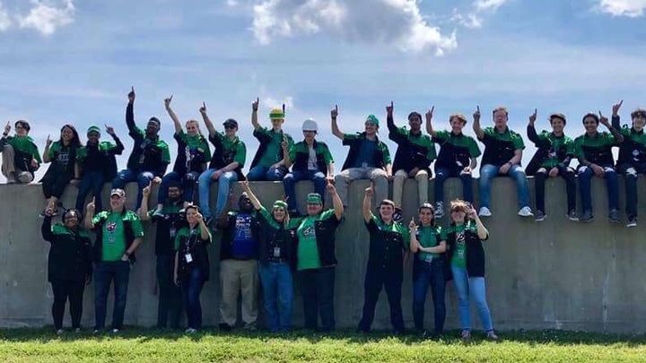 slidellrobotics's tweet card. Mike is the Green Robot!! As you can see, he is trapped in New Orleans. He is very busy and real go… Tiger Robotics needs your support for #mikesgoingtoworlds