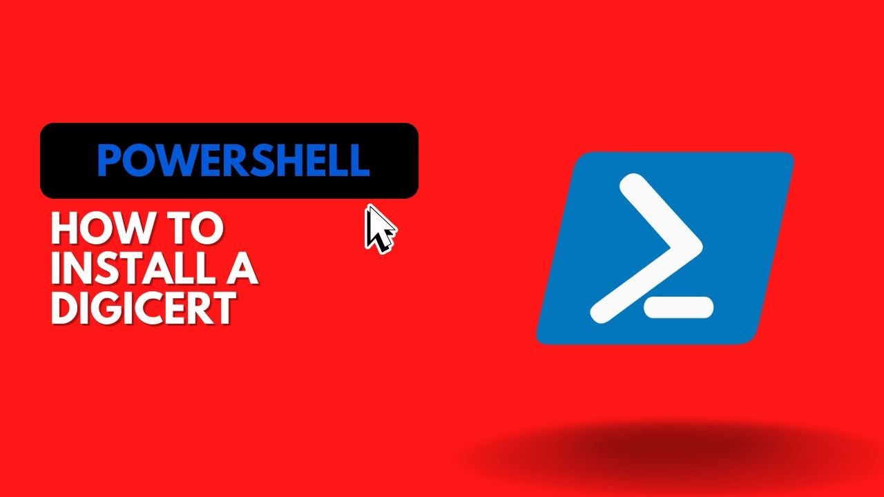 CodeBecause's tweet card. HOW TO INSTALL A DIGICERT VIA POWERSHELL #powershellscript #powersh...