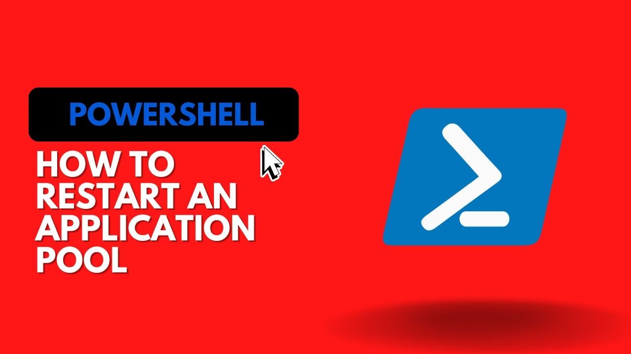 CodeBecause's tweet card. HOW TO RESTART AN APPLICATION POOL #powershellscript #powershelltra...