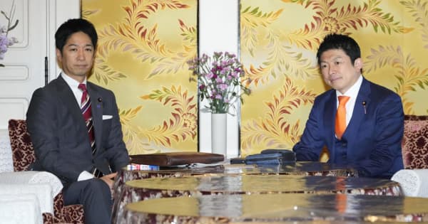 kyodo_official's tweet card. 日本維新の会の藤田文武共同代表は4日、参政党の神谷宗幣代表と国会内で会談し、自民党と今国会に提出する...