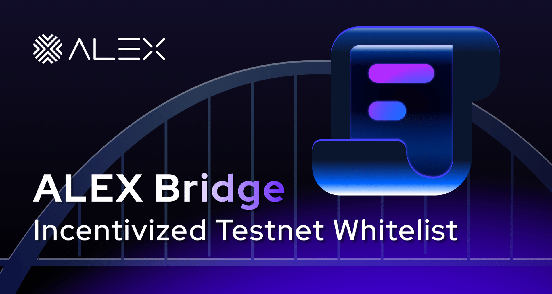 ALEXLabBTC's tweet card. ALEX Bridge: All Roads Lead to Bitcoin. USDT on ETH <> sUSDT on ALEX