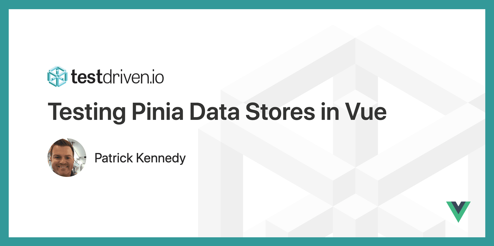 testdrivenio's tweet card. Testing Pinia Data Stores in Vue