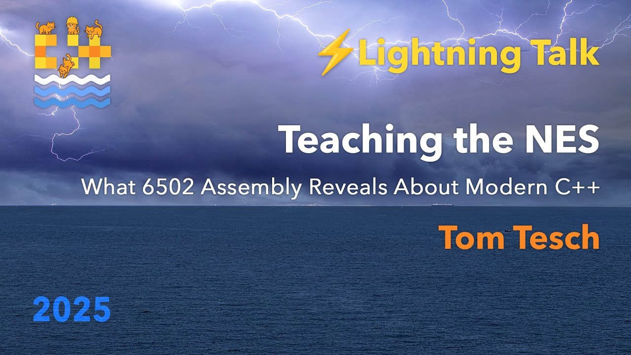 cpponsea's tweet card. Lightning Talk: Teaching the NES - What 6502 Assembly Reveals About...