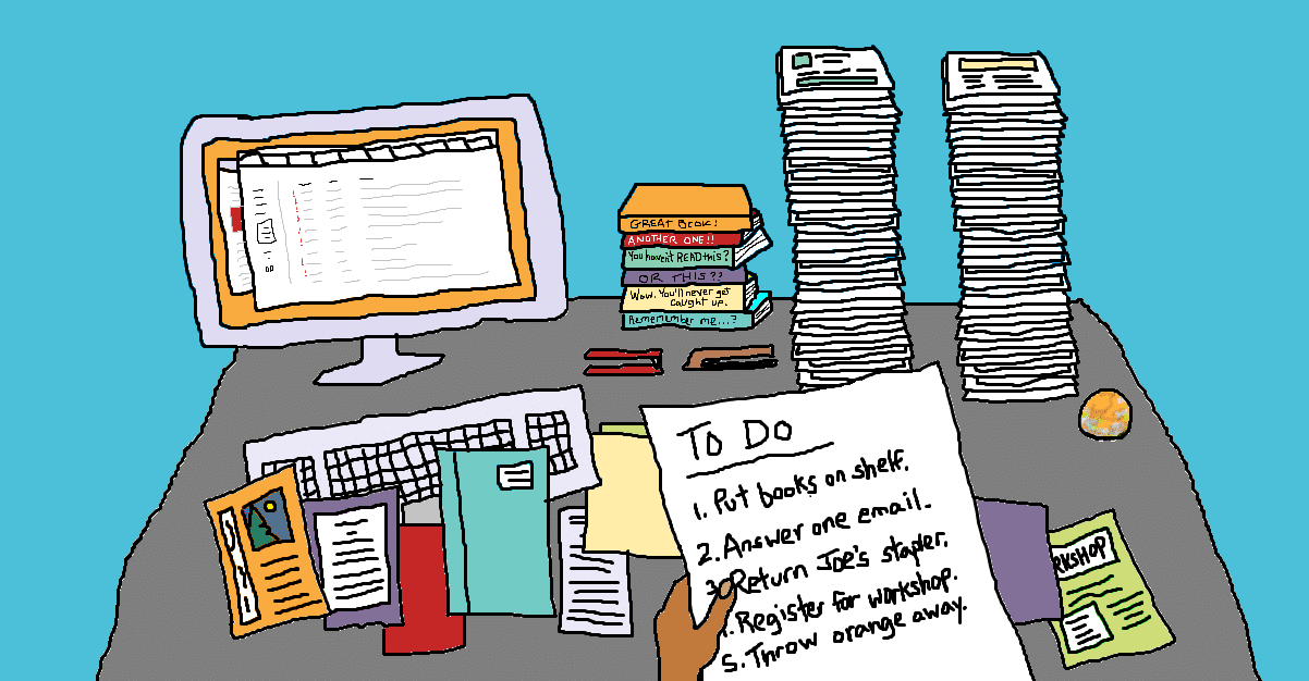 cultofpedagogy's tweet card. At this time of year, feeling out-of-control busy is the status quo for everyone I talk to. So I thought I'd share a little trick I use to ease that feeling of wanting to crawl in bed and never come...