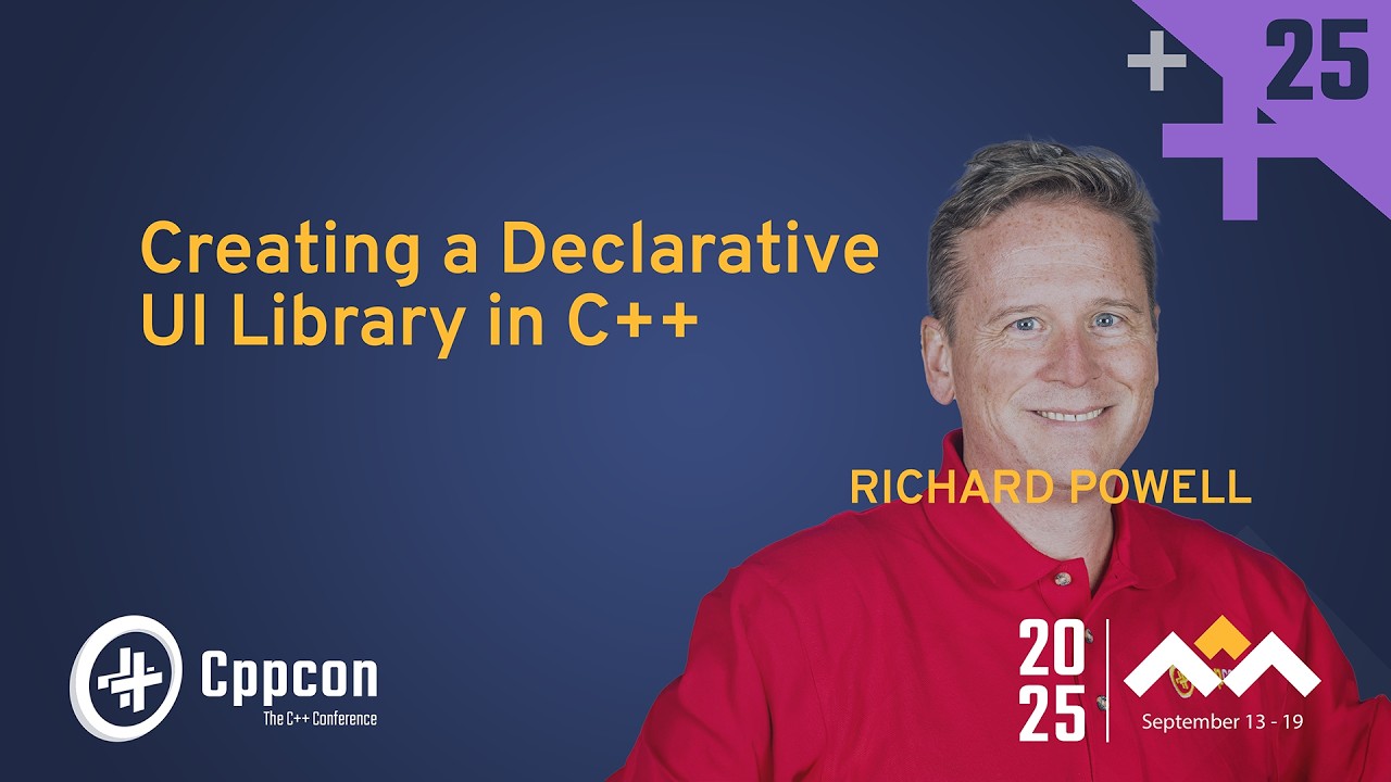 CppCon's tweet card. The Declarative Programming SECRETS to More Readable C++ - Richard...