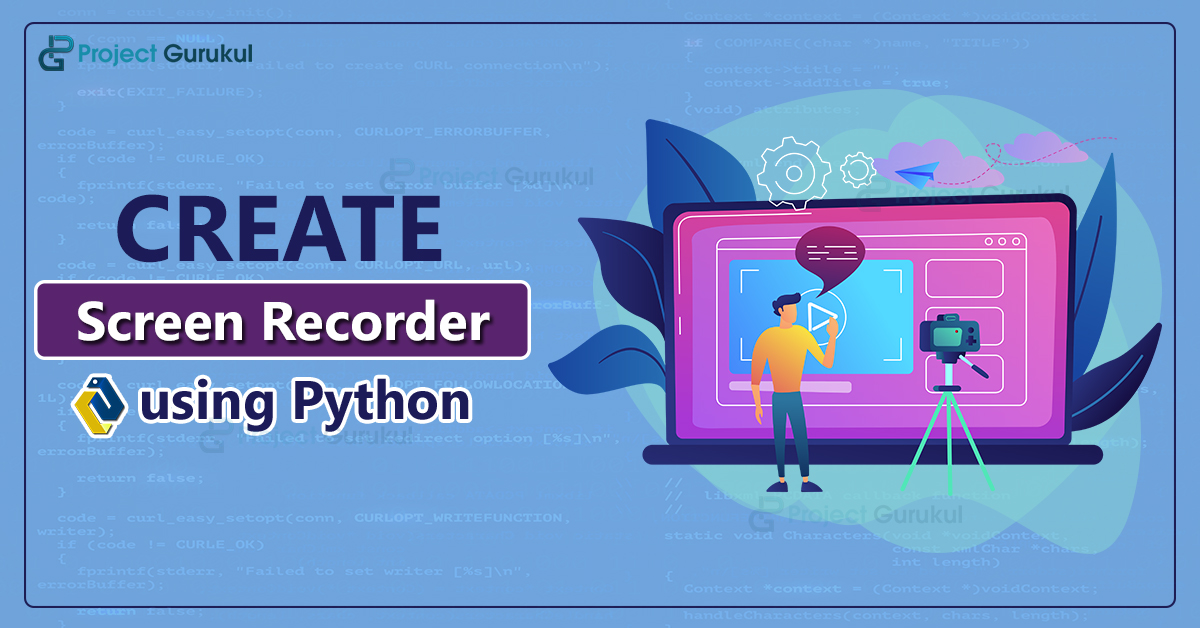 python_geeks's tweet card. Screen recorder records the contents or anything visible on the screen & saves it for later use. Create screen recorder project using Python.