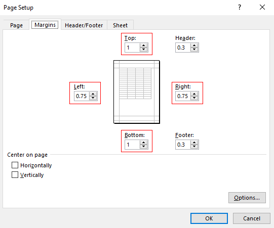 SprdSheetCoding's tweet card. Before printing an xlsx file, there are options to align it’s worksheet to make it look finer when printed. These are the adjustments on the white spaces at the top, bottom, left, and right sides of...