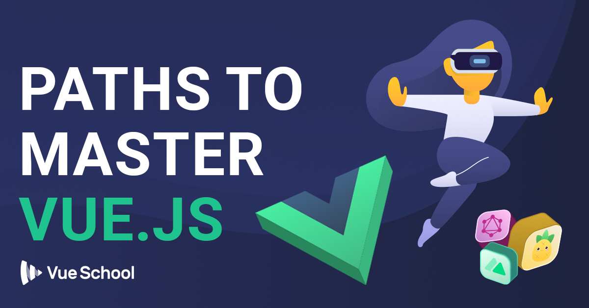 vuejsfeed's tweet card. Wondering "How do I become a Vue developer"? Select your experience level and discover your course path to master Vue.js and the ecosystem.