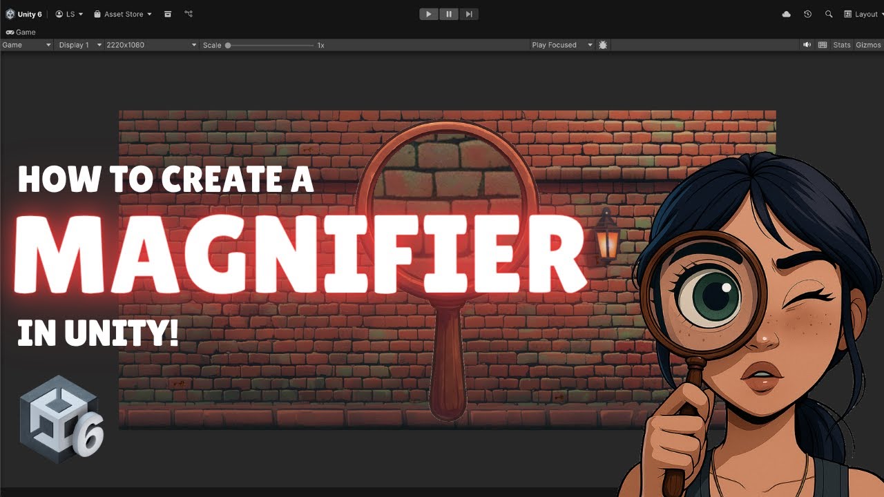 LooliSchool's tweet card. How to Create a Magnifier in Unity! A simple, clean system you can...