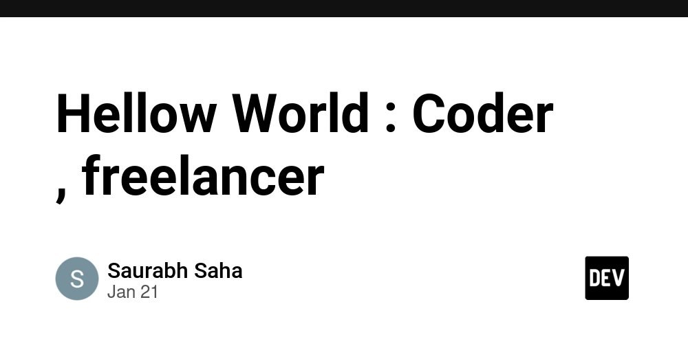 prod42net's tweet card. Hello world. Seems almost right to say that. I am a coder :) would love to hear stories from other...
