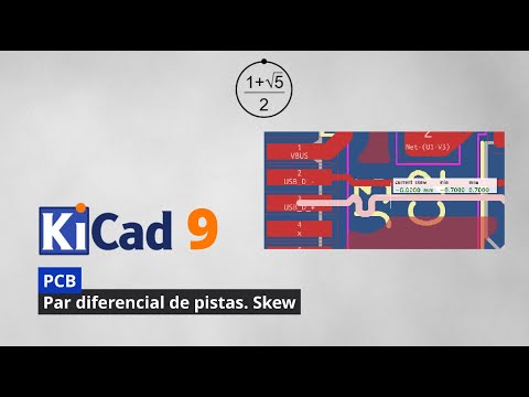 AqueronteBlog's tweet card. KiCad 9. Configurando el Skew en los pares diferenciales
