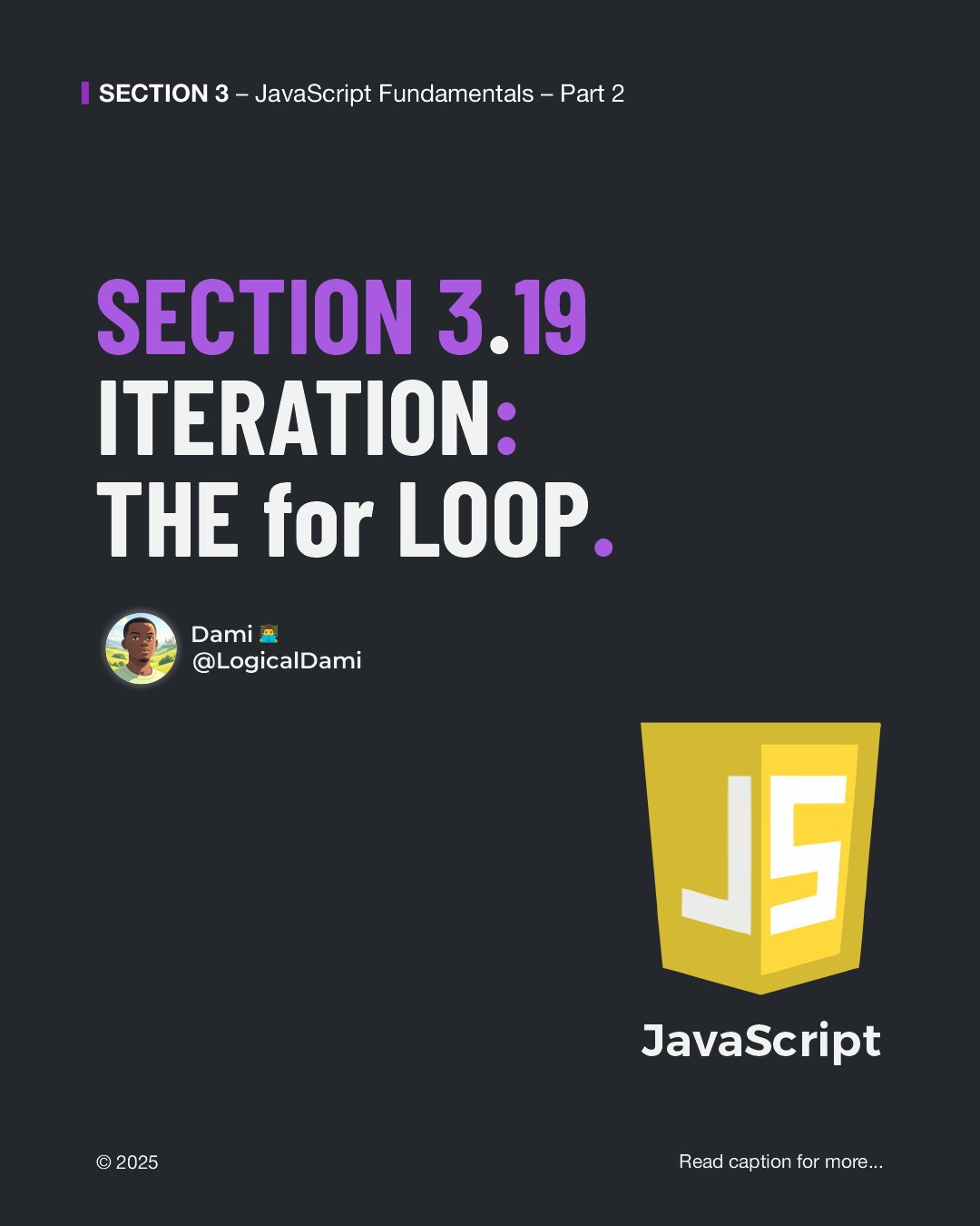 LogicalDami's tweet card. Learning JavaScript