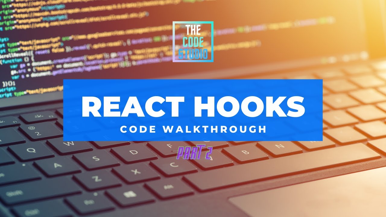 thecodestudio2's tweet card. React Hooks code walkthrough [Part 2]