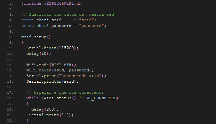 FritzingArduino's tweet card. Cómo conectar un ESP8266 a una red WiFi (modo STA)