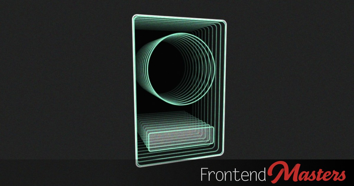 FrontendMasters's tweet card. The Deep Card Conundrum