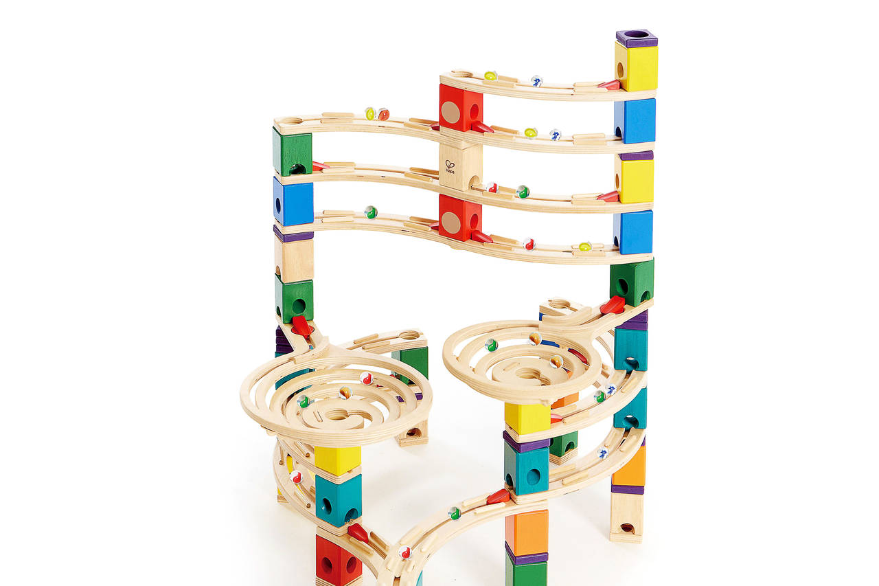 coderdojosf's tweet card. Is an old-school marble run better than an iPad for teaching young children to code? Why educational toys that focus on the physical world rather than the computer screen are so effective