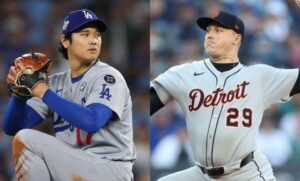 1v1_1v1's tweet card. 　ロサンゼルス・ドジャースは今オフ、最注目の投手であったエドウィン・ディアス投手を獲得した。その驚きが冷めぬ中、早くも次なる大型補強候補としてデトロイト・タイガースのタリク・スクバル投手の名前が浮上