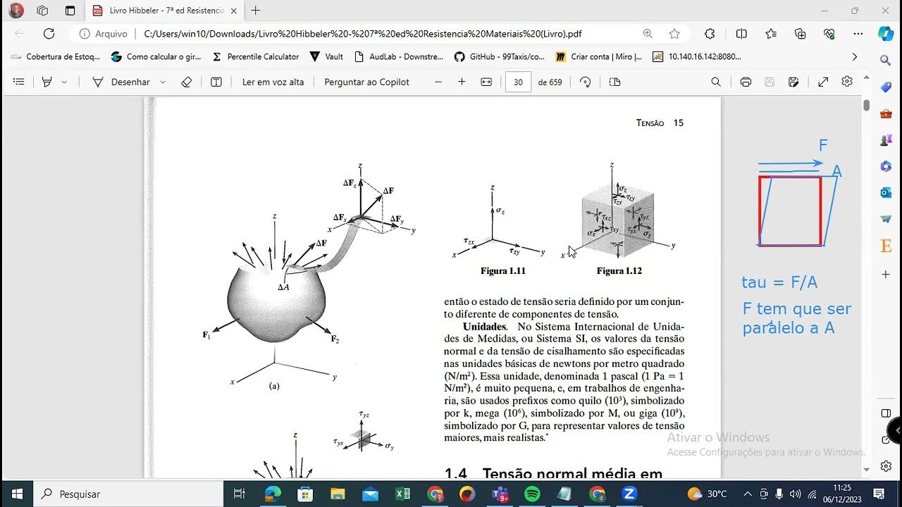 b_datasource's tweet card. Hibbeler - Resistência dos Materiais - Tensão normal e cisalhante