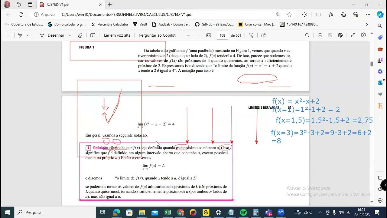 b_datasource's tweet card. Stewart Vol1 - Cálculo - Limite de uma função