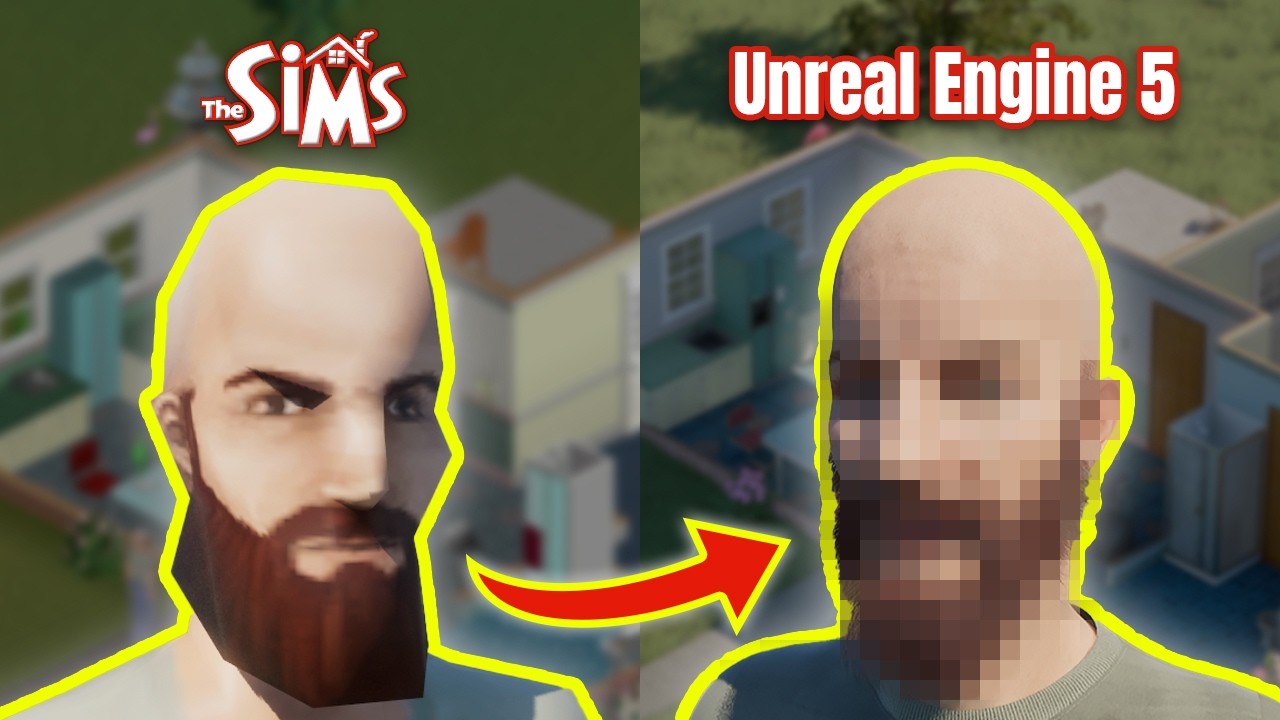 adamdoesgamedev's tweet card. How I Remade The Sims in Unreal Engine 5 (Part 2)
