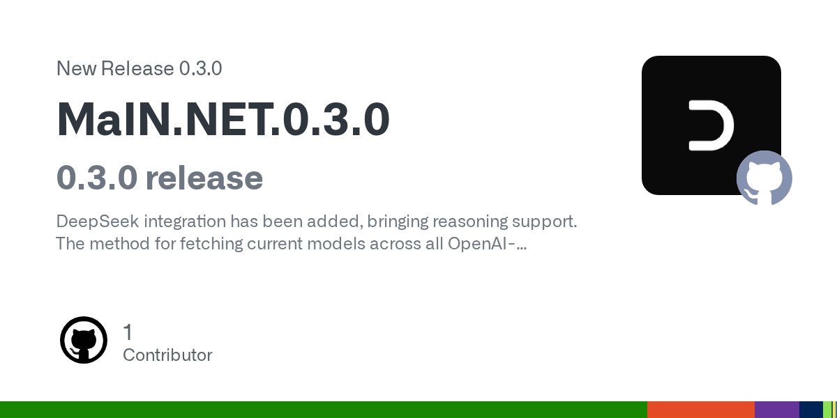 wiseDev_coder's tweet card. 0.3.0 release DeepSeek integration has been added, bringing reasoning support. The method for fetching current models across all OpenAI-compatible services has also been improved. New version of CL...