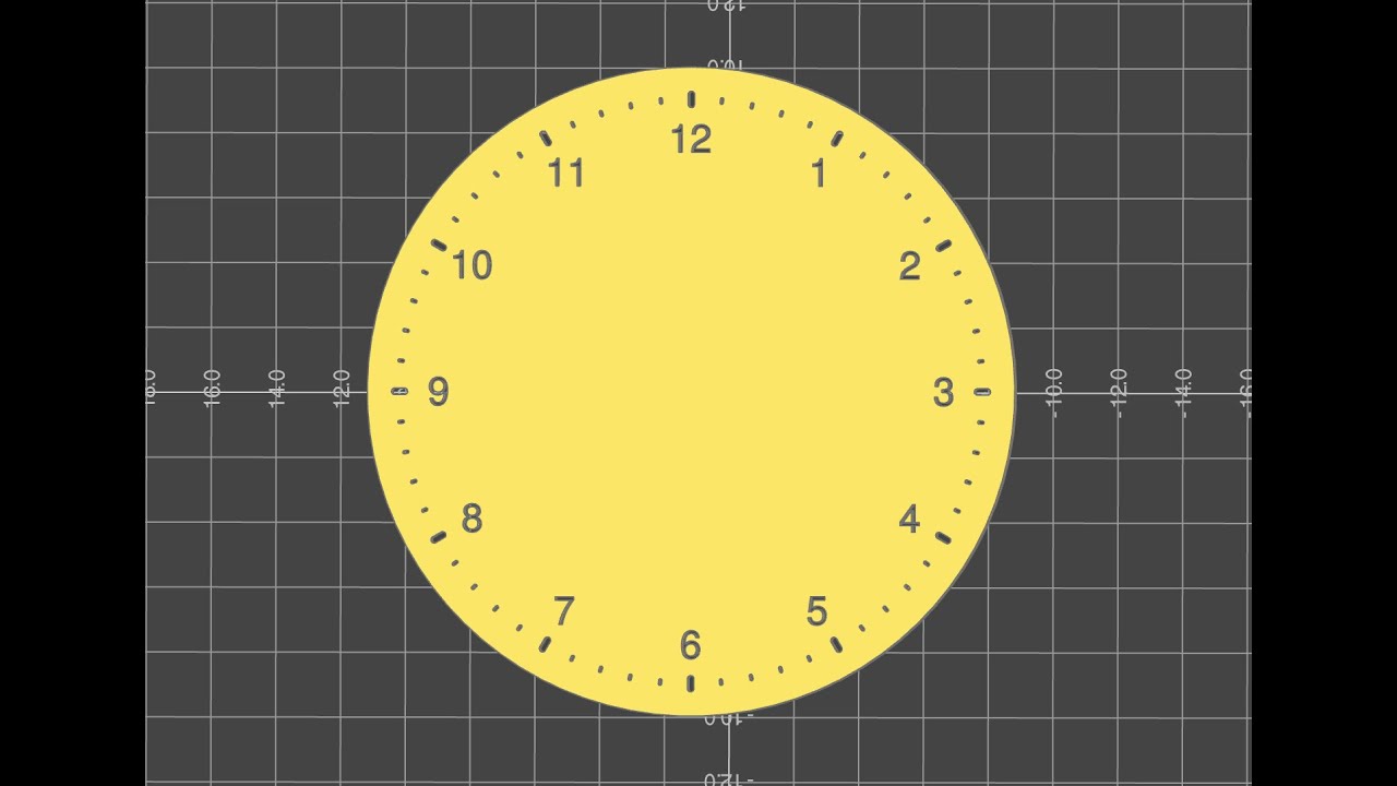 karthikdanii's tweet card. Clock Face Model | build123d Example