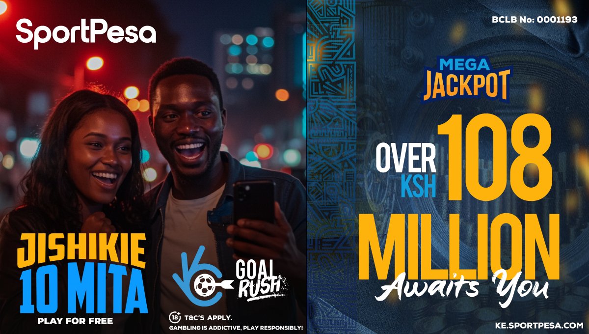 pythoncoder10's tweet card. Tuli-agree kushinda SportPesa ni endless, Register Now tukusort Free Bundles, uji-nice na 10 million ya Goal Rush kama Dickson Mugambi, Just PREDICT the 3 #SportPesaGoalRush Games!