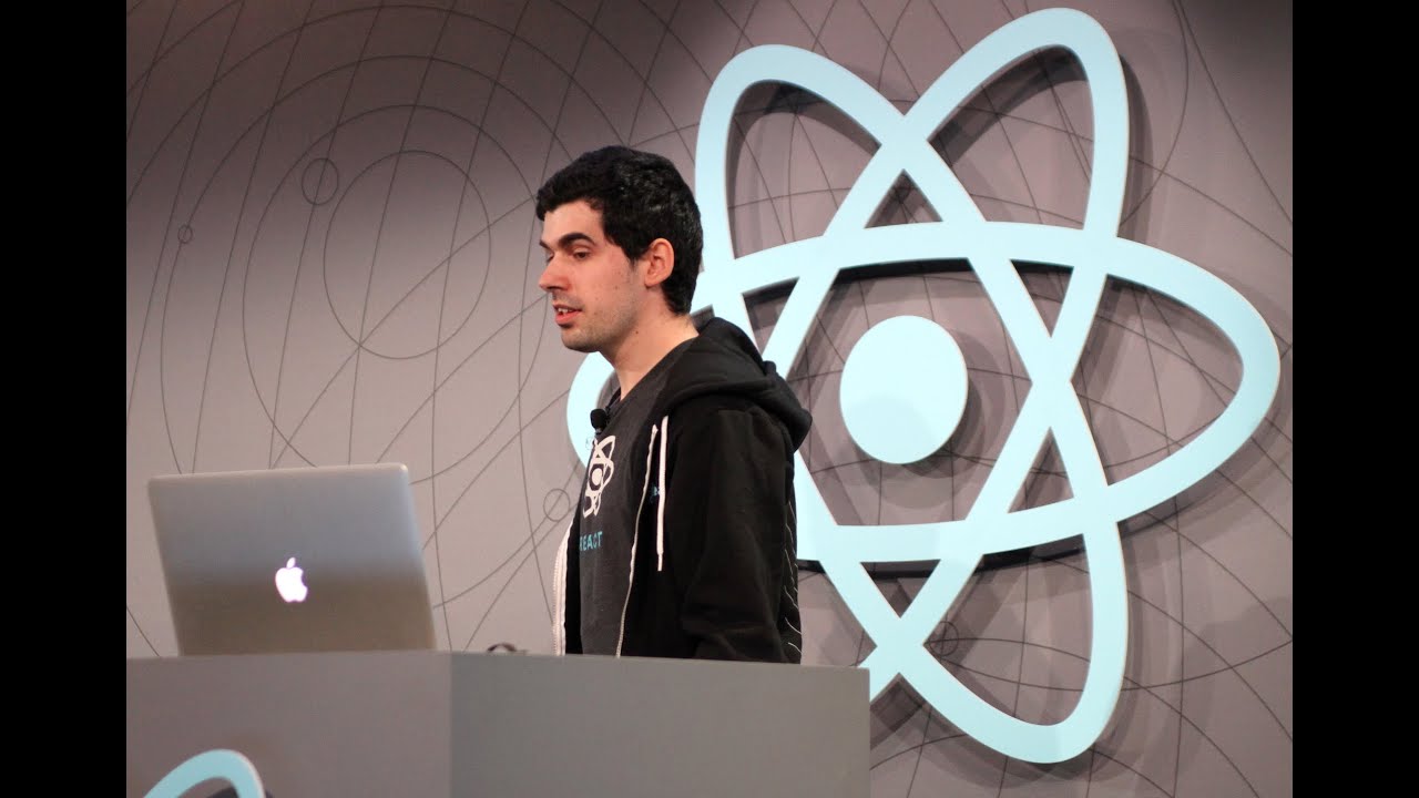 reactjs's tweet card. React.js Conf 2015 Keynote 2 - A Deep Dive into React Native