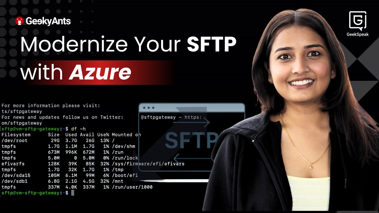 geekyants's tweet card. How to Set Up Azure SFTP Gateway for Secure File Transfers with Blob...