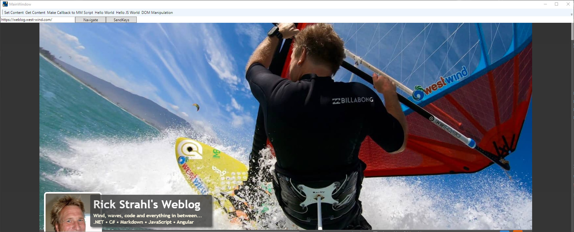 tweeted4tech's tweet card. In part 2 of this post series I take a look at how to use the new Chromium WebView2 to interact with the DOM document and interoperate between .NET and JavaScript, both calling into JavaScript from...