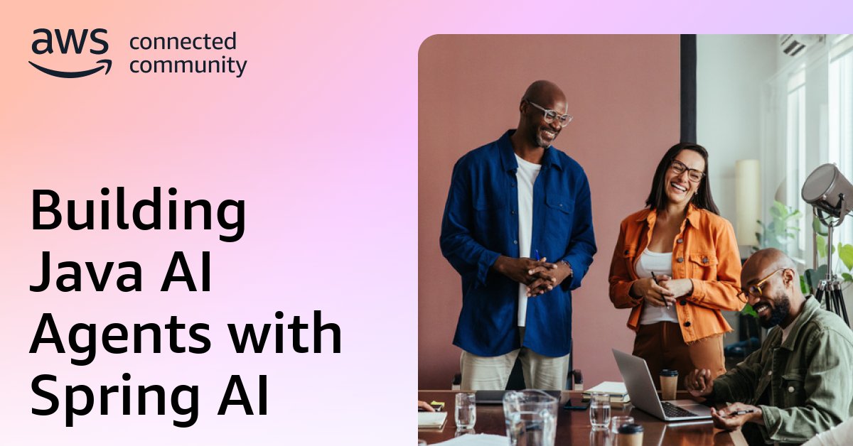 HowToDoInJava's tweet card. This workshop explores how to build intelligent applications by combining Spring AI with AWS services. We will focus on practical implementations that help you integrate AI capabilities into your...