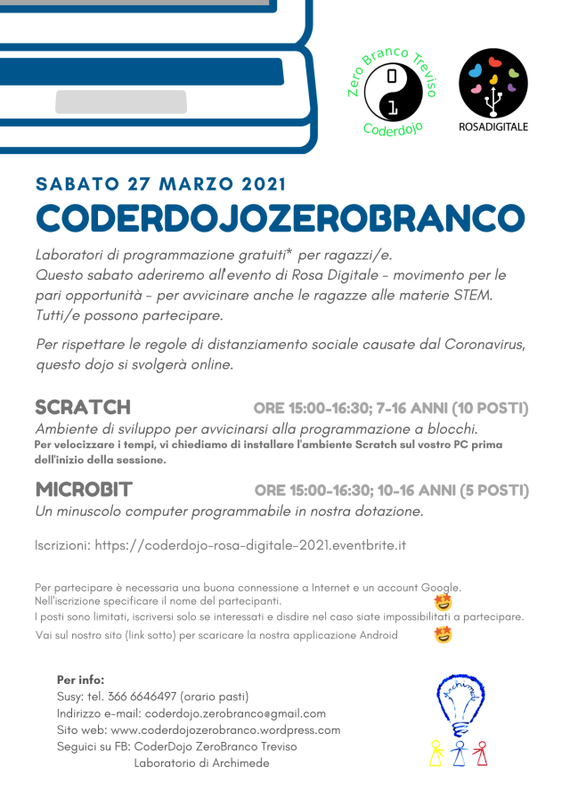 mery_kine's tweet card. Eccoci qua, come vi avevamo promesso, pronti per un nuovo dojo. 😎 Con questo evento aderiremo all’evento di Rosa Digitale – movimento per le pari opportunità – per avvicinare anch…