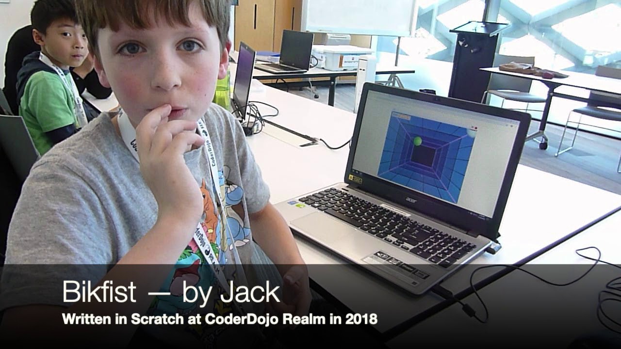 coderdojorealm's tweet card. Bikfist @ CoiderDojo REALM