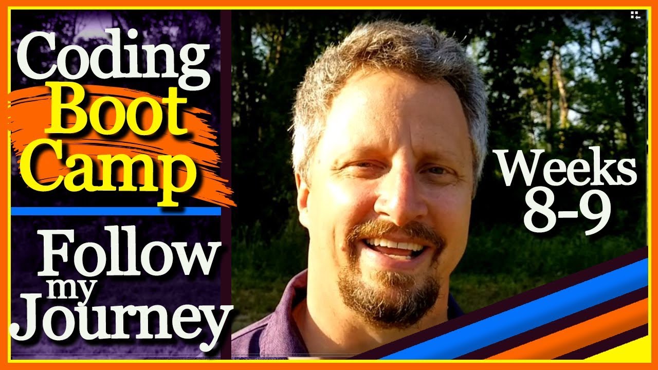 CodingConnectio's tweet card. Coding Bootcamp Experience Follow My Journey Weeks 8 - 9