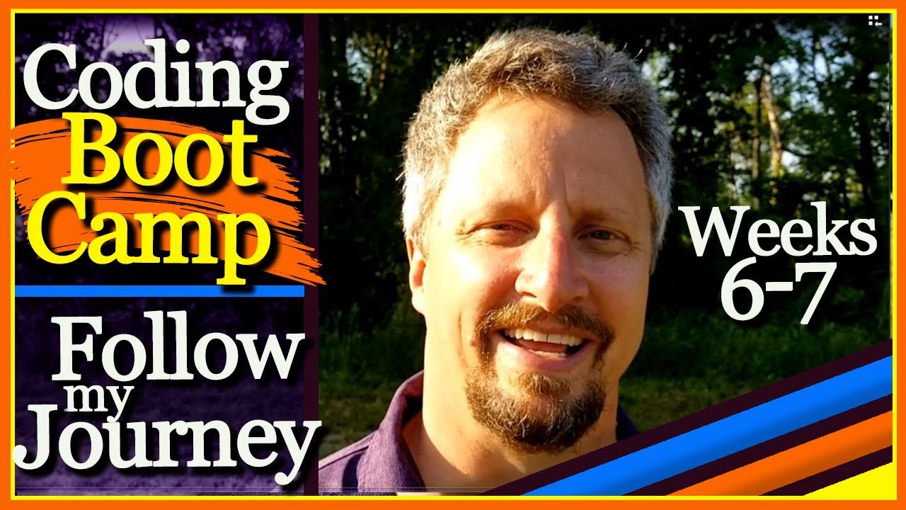 CodingConnectio's tweet card. Coding Bootcamp Experience Follow My Journey Weeks 6 - 7