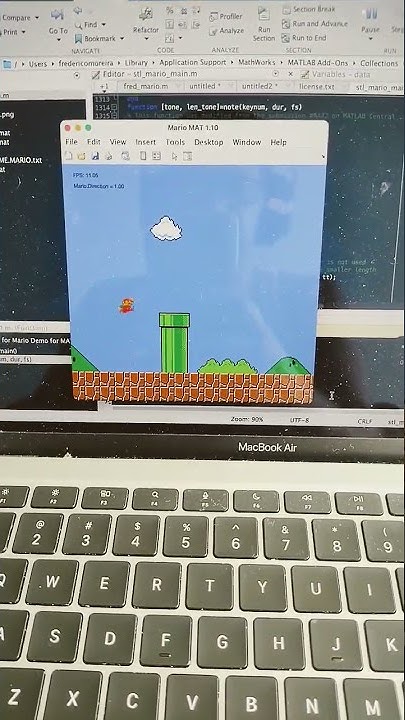 hypervanse's tweet card. Mario no #matlabprogramming #jogos #retro #hyderabad #hyperverse#el...