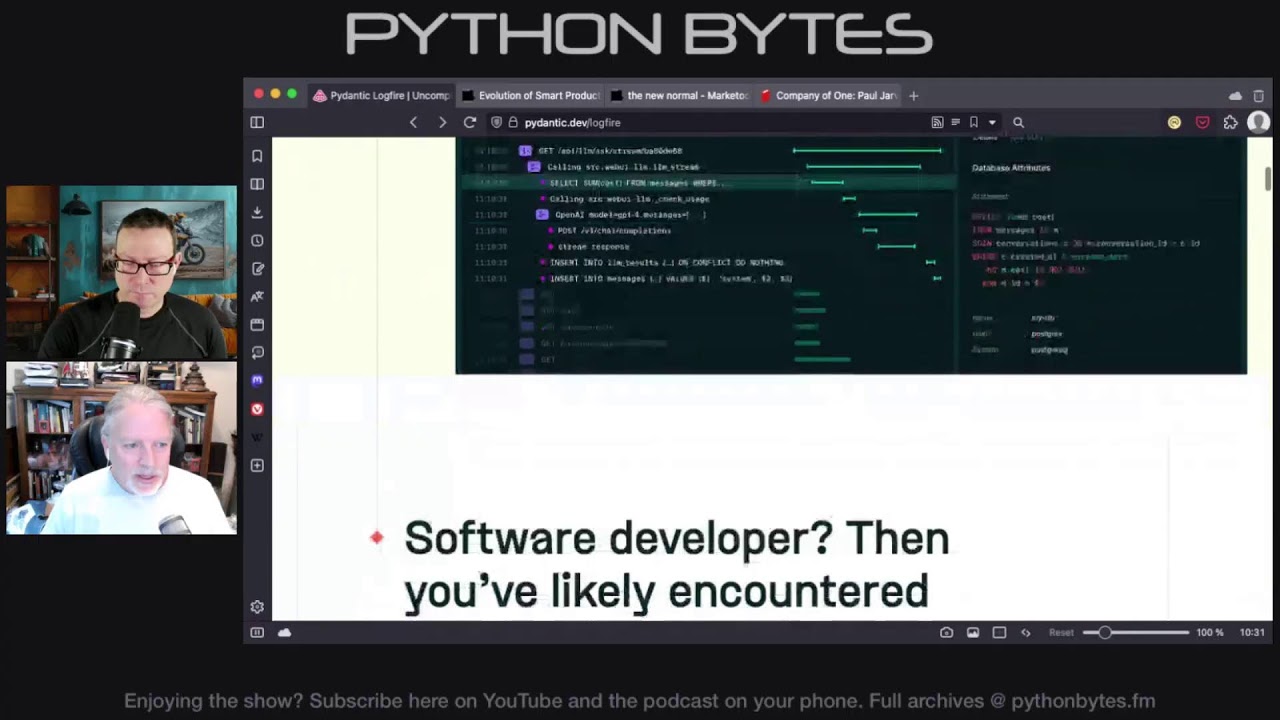 pythonbytes's tweet card. News and announcements from the Python community for the week of May 21st, 2024