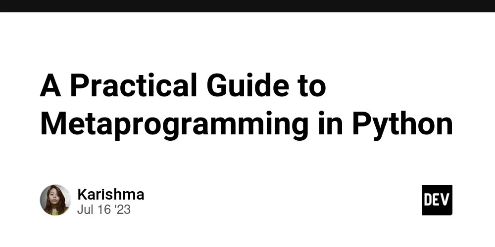 pycoders's tweet card. What is metaprogramming? Metaprogramming is a programming technique where a program can...