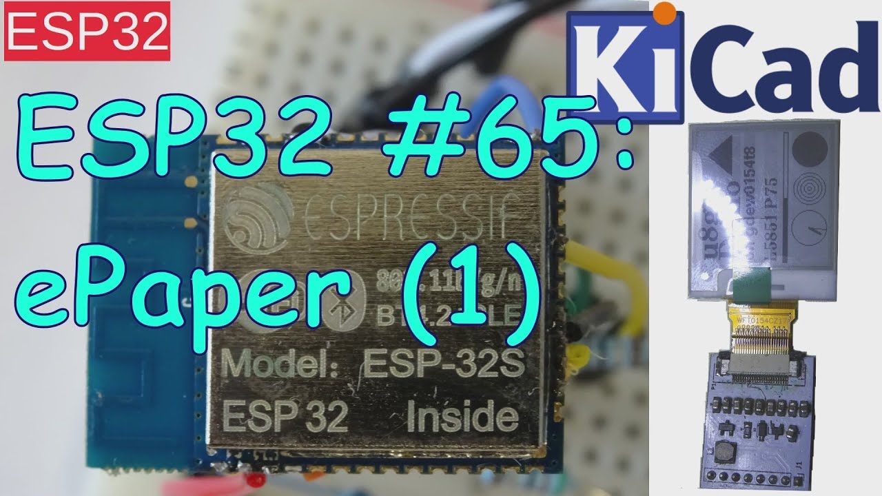 ESP32net's tweet card. ESP32 #65: ePaper (1)