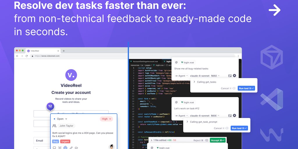 getwebvizio's tweet card. Webvizio speeds up web development by generating comprehensive one-click tasks on top of web pages enriched with visual and technical data.