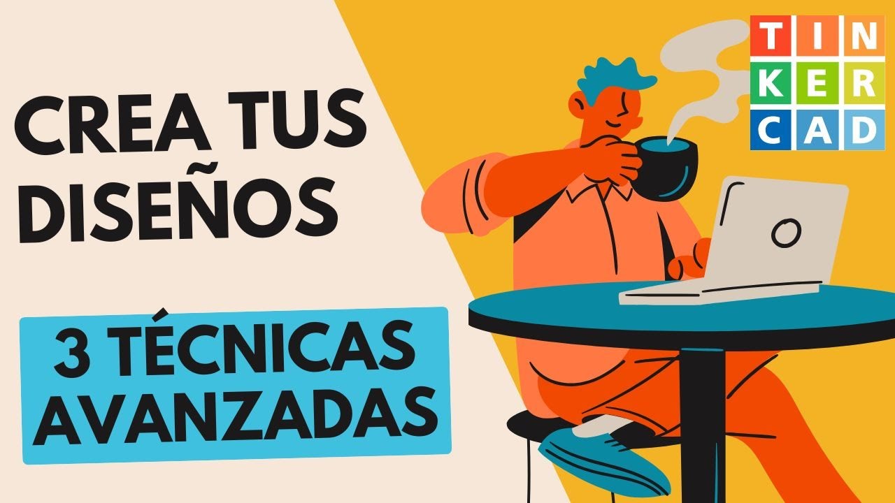 CaracterMaker's tweet card. Sube de Nivel en TINKERCAD con estas 3 Técnicas Avanzadas #tinkercad...