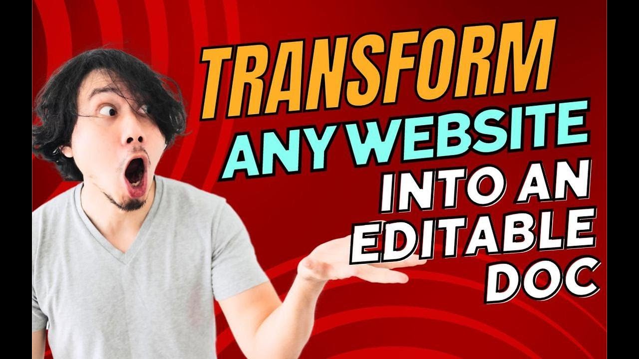 LeomOfThings's tweet card. Transform Any Site into an Editable Document