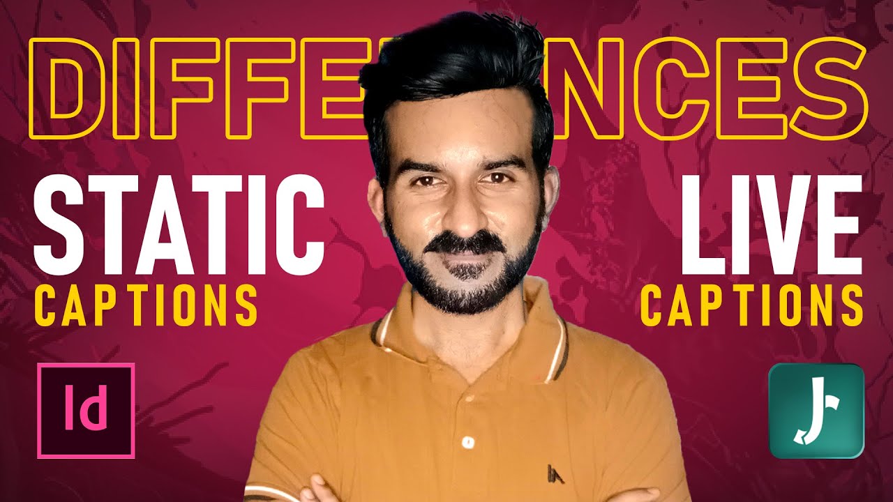 JawadSoomro7's tweet card. What is the VALUABLE DIFFERENCE between Static and Live captions?