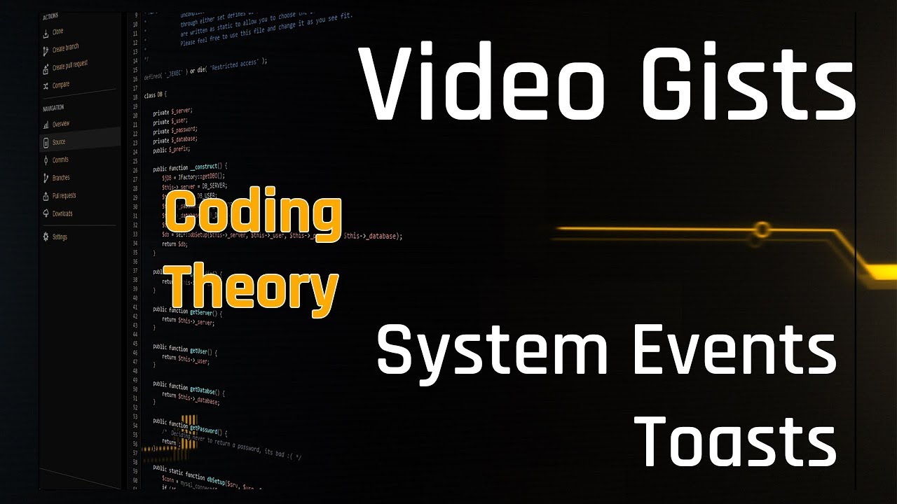 coding_theory's tweet card. Video Gists - System Events VueJS [TOAST] for Coding Theory