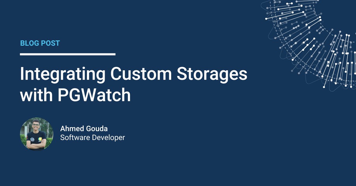 planetpostgres's tweet card. This blog talks about integration custom storages with PGwatch, and it also includes a walkthrough. Read to know more.