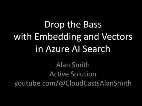 bostonazureai's tweet card. Drop the Bass with Embedding and Vectors in Azure AI Search